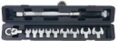 Ключ динамометрический со сменными насадками рожкового типа (11пр)